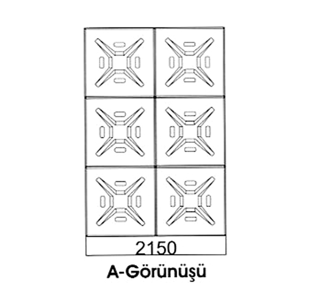 Üç Katlı Paslanmaz ve Galvaniz Modüler Su Deposu